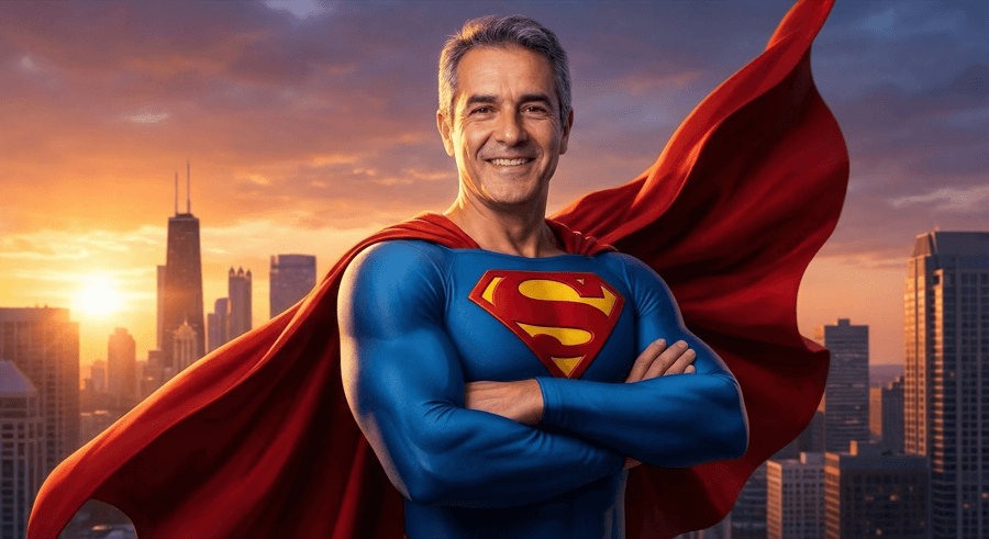 Superhelt-pappa